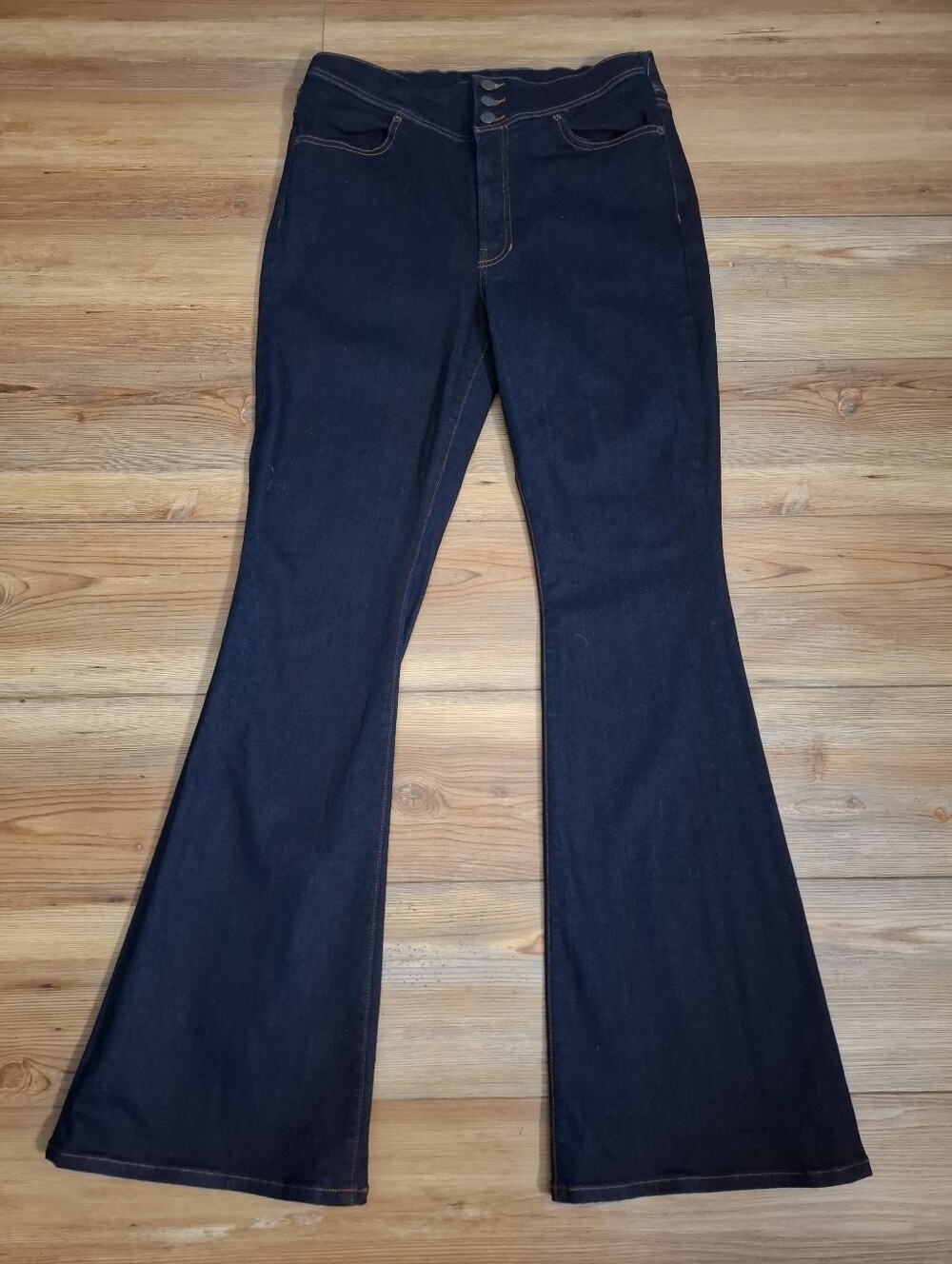 Veronica Beard Beverly Skinny-Flare Jeans Womens 32 Dark Indigo Rinse